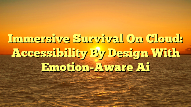 Immersive Survival On Cloud: Accessibility By Design With Emotion-Aware Ai