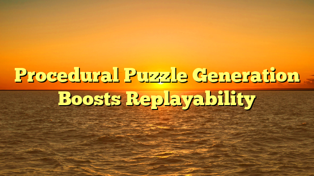 Procedural Puzzle Generation Boosts Replayability